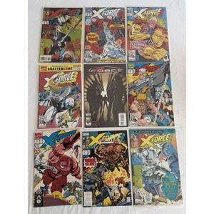 Marvel X-Force Comic Lot 9 Issues 1990s X-Men Cable Stryfe VF NM Set